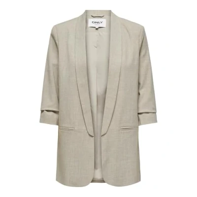 Afbeelding van ONLY Onlelly 3/4 LIFE Blazer, Dames, Maat: 36, White pepper melange
