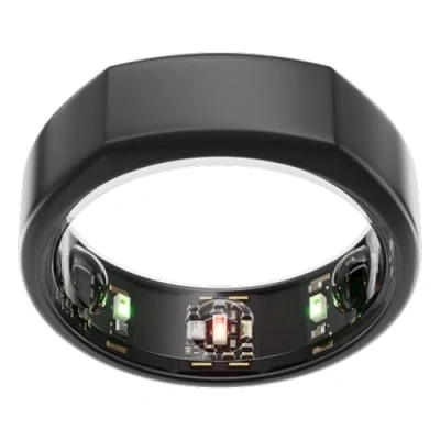 Afbeelding van Oura Gen3 Smartring Heritage maat 11, Stealth Wearable die slaap, hartslag en conditie bijhoudt Batterij gaat tot 7 dagen mee Voor iOS + Android Controleer je met de maatset