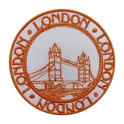Afbeelding van Traveler Stempel Patch, Londen Reizen Groovy Patch Geborduurd Opstrijkbare Naai Op Badge voor Kleding etc. 7cm