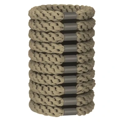 Afbeelding van JessLab Haarelastieken Set, 10 Stuks Zachte Elastische Haarbanden voor Vrouwen, Geen Schade Haarbanden, Ponytail Houder, Rekbare Meisjes en Dames, Khak