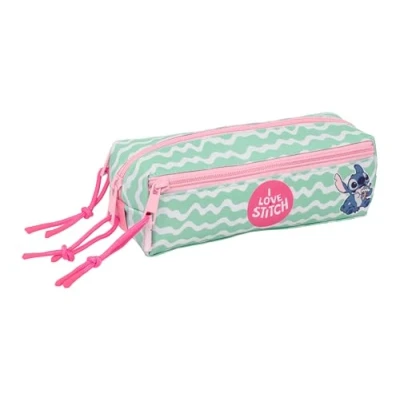 Afbeelding van Pennenetui met 3 vakken Lilo &amp; Stitch Ice cream Roze 22 x 8,5 6 cm