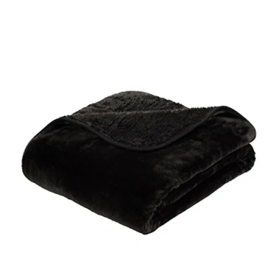 Afbeelding van Gözze Premium woon en knuffeldeken, kasjmier gevoel, 500 g/m², 180 x 220 cm, zwart