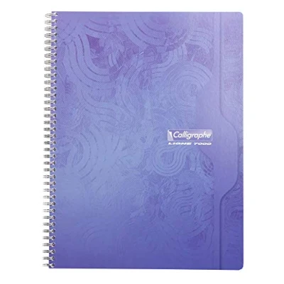 Afbeelding van Clairefontaine 401C &#039;Calligraphe&#039; Draad gebonden notities, Verschillende kleuren 90 Vellen, Vierkant 24x32cm