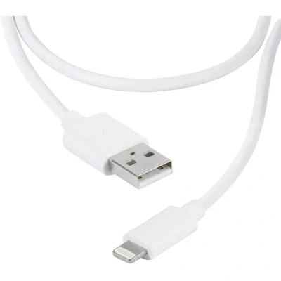 Afbeelding van Vivanco USB kabel 2.0 A stekker, Apple Lightning stekker 1.20 m Wit 36299