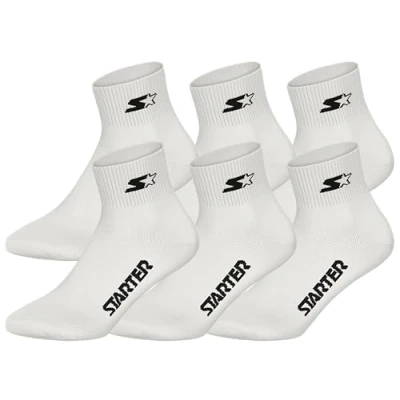 Afbeelding van STARTER Quarter Socks 6 pack Wit Maat 43/46