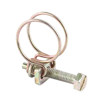 Afbeelding van 10 stuks dubbele draadslangklemmen, buisclip, hoepels, sanitair vastener, 25 mm (21 25))