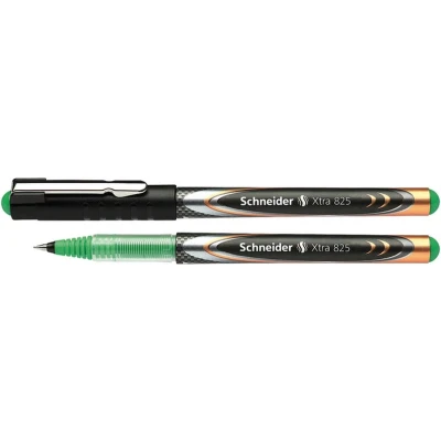 Afbeelding van Schneider XTRA 825 10 stuks inktroller, met liquid ink technologie en conische punt inkt groen
