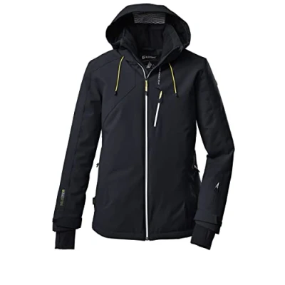 Afbeelding van killtec dames SKI jack/functioneel jack met afritsbare capuchon en sneeuwvanger KSW 10 WMN JCKT, black blue, 40, 38608 000