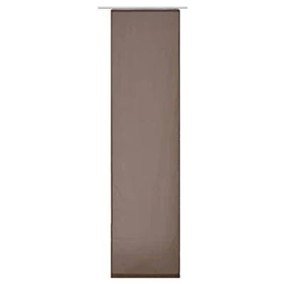 Afbeelding van Elbersdrucke Feel Good Uni 06 schuifgordijn, polyester, bruin, 245 x 60 cm
