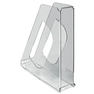 Afbeelding van Esselte A4 Tijdschriftencassette, Opbergoplossing voor Catalogussen, Brochures, Papieren en Mappen, Stevig Kunststof, VIVIDA, Transparant, 628226