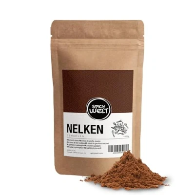 Afbeelding van Spicy Welt Gemalen Kruidnagel (500g) Kruidnagelpoeder voor Bakken, Koken &amp; Specerijenmixen Zoet Pittige Smaak 100% Natuurlijk, Zonder Additieven