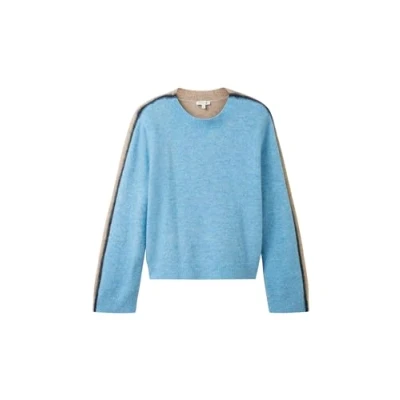 Afbeelding van TOM Tailor Trui, Dames, Maat: XL, Clear light blue melange