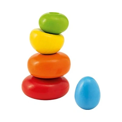 Afbeelding van Selecta Spielzeug Stapeltoren Wackel steine Junior 11,5 Cm Hout 5 delig