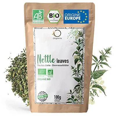 Afbeelding van ORIGEENS BIO KRUIDENTHEE BRANDNETEL 100g Biologisch brandnetelblad, detox kruidenthee, ontgiftend en remineraliserend Biologische brandnetelbladeren