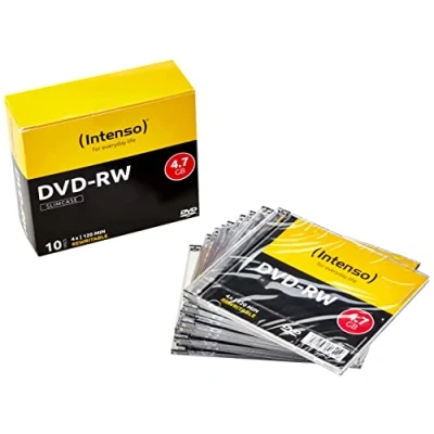 Afbeelding van Intenso 4201632 DVD RW disc 4.7 GB 10 stuk(s) Slimcase Herschrijfbaar