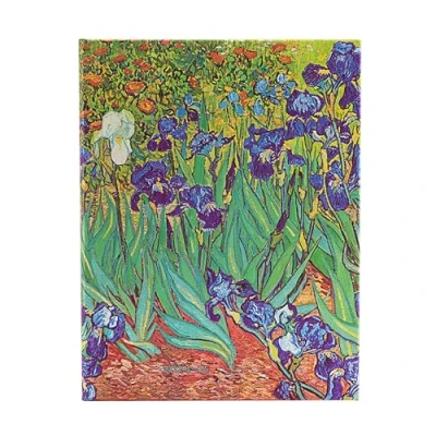 Afbeelding van Van Gogh&#039;s Irises Gogh’s Ultra 18 month Vertical Hardback Dayplanner 2025 (Elastic Band Closure)
