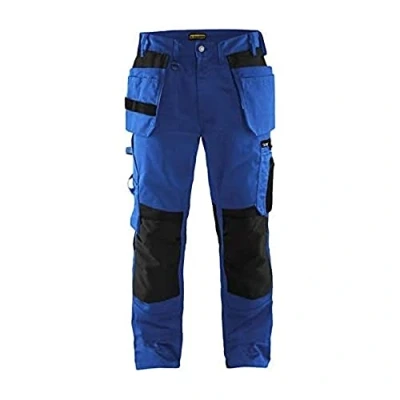 Afbeelding van Blaklader Werkbroek met spijkerzakken 1555 1860 Korenblauw/Zwart D84