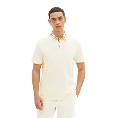 Afbeelding van TOM TAILOR Poloshirt heren 1035632,18592, vintage beige,L
