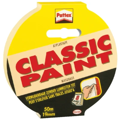 Afbeelding van Afplaktape Pattex Classic 19mmx50m creme