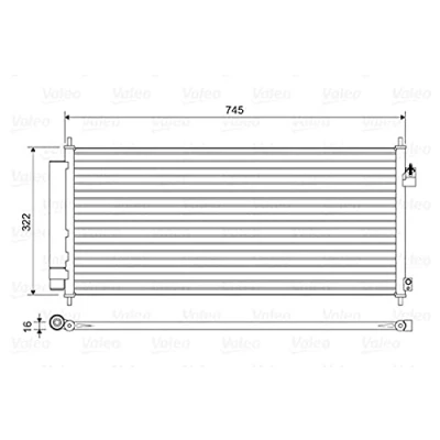 Afbeelding van Valeo Airco condensor 814413