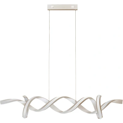 Afbeelding van Searchlight Lighting Muziek LED Zilver Designer Lineaire Bar Hanger 3000K