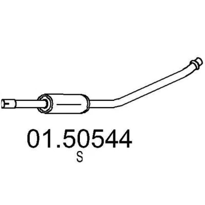 Afbeelding van MTS 01.50544 Middendemper 1500mm TOYOTA: Starlet V Hatchback (P90) 1.3 1996 1999