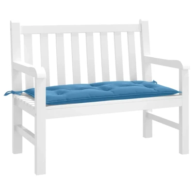 Afbeelding van Tuinbankkussen 100x50x7 cm stof gemêleerd blauw