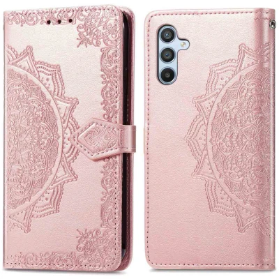 Afbeelding van Samsung Galaxy A26 Hoesje Kunstleder imoshion Bookcase Rosé goud Telefoonhoesje