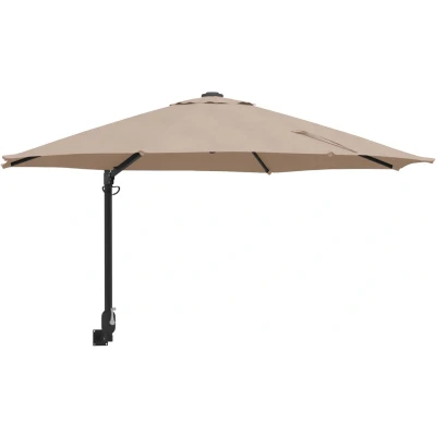 Afbeelding van vidaXL Wandgemonteerde Tuinparaplu Taupe 250 cm