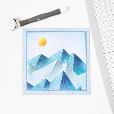 Afbeelding van Sizzix Layered Stencils Mountain Scene by Josh Griffiths