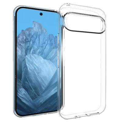 Afbeelding van Google Pixel 9 Hoesje Siliconen en TPU (zacht) Accezz Softcase/Backcover Transparant Telefoonhoesje