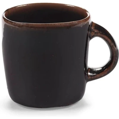 Afbeelding van SERAX Uncharted Out of Lines Koffiekop 2 st. Zwart