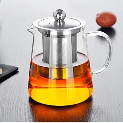 Afbeelding van Creatieve theepot, geschikt voor één persoon, met hittebestendige roestvrijstalen filter, perfect thee en koffie (450 ml)