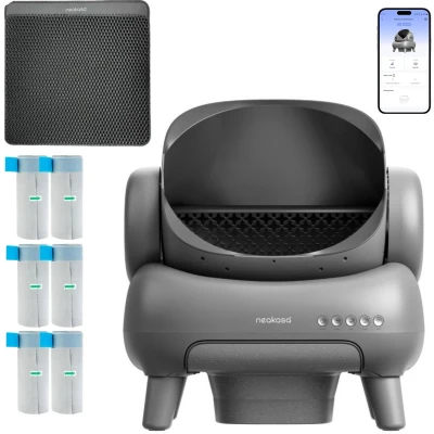 Afbeelding van Neakasa M1 Automatische Kattenbak Zelfreinigende met Grote Opening Inclusief App Kattenbakmat en 2 Rollen Afvalzakken
