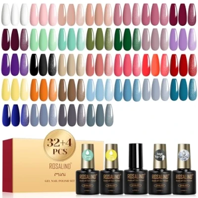 Afbeelding van ROSALIND UV Nagellack Set, 36 Stück Gel Lila Blau Rosa Rot Grün