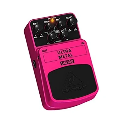 Afbeelding van Behringer Gitaarpedaal met ultrametale vervormingseffecten, roze, UM300