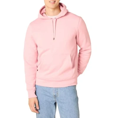 Afbeelding van Amazon Essentials Men&#039;s Fleecetrui met capuchon (verkrijgbaar in grote en lange maten), Roze, XL