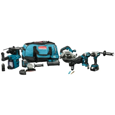 Afbeelding van Makita DLX7031TX1 18V Li ion Accu 6 Delige Combiset (2x 5.0Ah Accu) In Tas