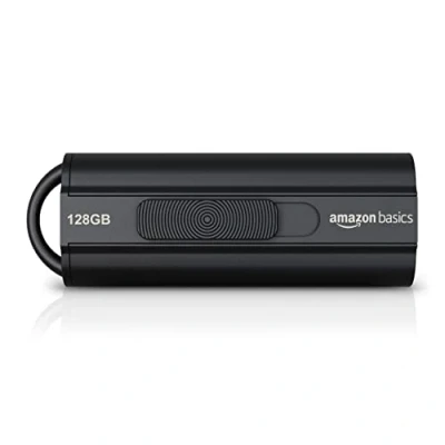 Afbeelding van Amazon Basics USB stick, 128 gb, 3.1, leessnelheid tot 130 MB/s, zwart