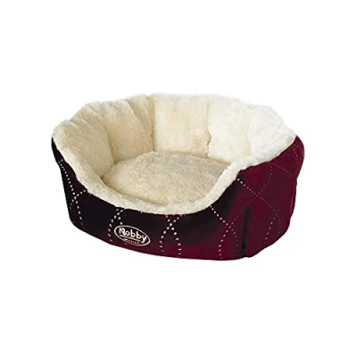 Afbeelding van Nobby Comfort ovaal bed CENO, wijnrood, 65 x 57 22 cm