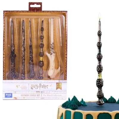 Afbeelding van PME Harry Potter Verjaardagskaars Set van 5, Sparking Wands