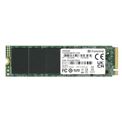 Afbeelding van Transcend PCIe SSD 115S M.2 250 GB PCI Express 3.0 3D NAND NVMe
