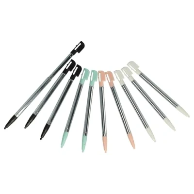 Afbeelding van vhbw 10 x styluspen compatibel met Nintendo DSi, DSi XL, 2DS, DS Lite gameconsole, 9,6 12,8 cm lang, uittrekbaar