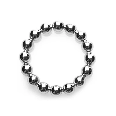 Afbeelding van Cockring met Beads Zilver