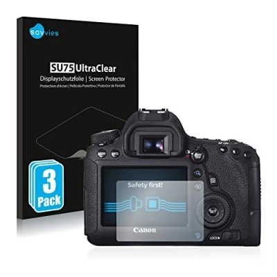 Afbeelding van Savvies (6 Stuks) Schermbeschermer voor Canon EOS 6D Screen Protector Ultra Transparant