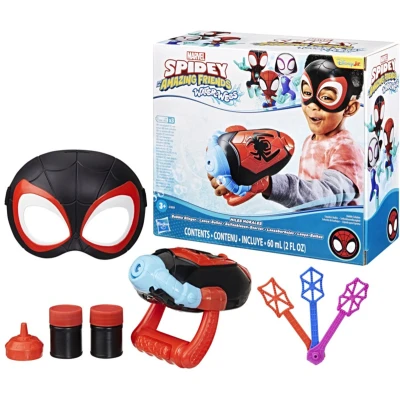 Afbeelding van Marvel Spidey and His Amazing Friends Water Webs Miles &#039;Spin&#039; Morales Bubble Slinger, 3+