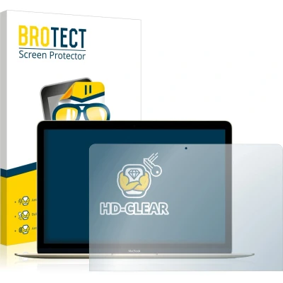 Afbeelding van BROTECT Screenprotector voor Apple MacBook Retina 12&quot; (Begin 2016) Folie Beschermfolie transparant (2 Stuks)