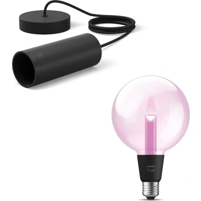 Afbeelding van Philips HUE Lightguide koord Zwart Incl. G125 wit en gekleurd licht E27