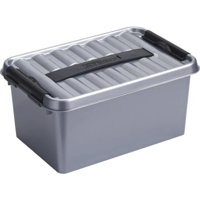 Afbeelding van SUNWARE Q Line Box 6,0 Liter 300 x 200 140mm zilver/zwart