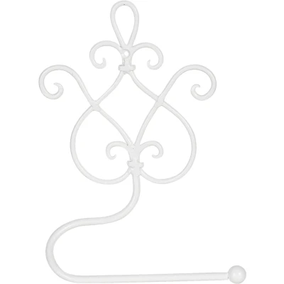 Afbeelding van Clayre &amp; Eef WC Rol houder 17x7x22 cm Wit Ijzer Rechthoek Toiletrolhouder